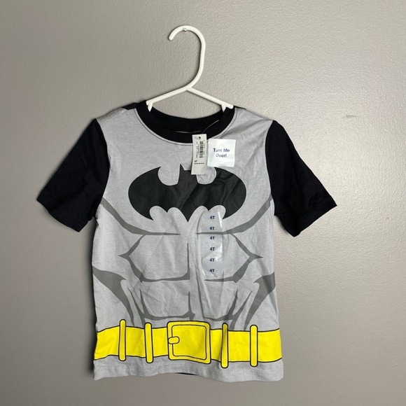 4T Batman DC Comic Graphic Toddler Boy Moto Tee - Picture 1 of 4